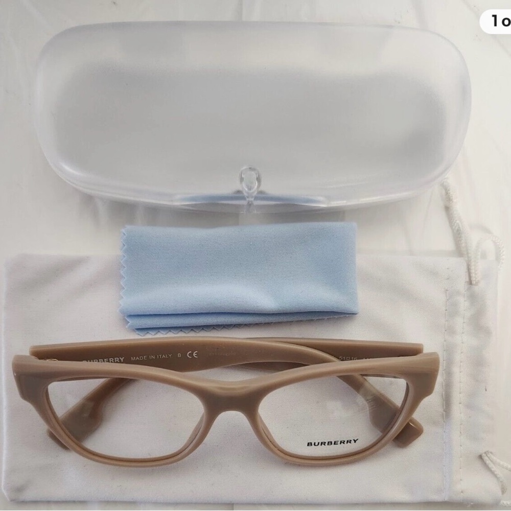 Burberry Beige Eyeglasses with Case